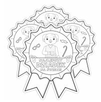 Opakowanie Medal papierowy - Najlepszy dziadek 4szt