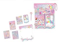 Opakowanie Mega zestaw naklejek z długopisem w saszetce Słodycze