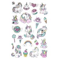 Opakowanie METALICZNE NAKLEJKI 3D JEDNOROŻCE 23 SZT