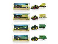 Opakowanie Metalowy traktor + przyczepa mix