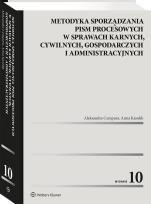 Okładka książki Metodyka sporządzania pism procesowych w sprawach karnych, cywilnych, gospodarczych i administracyjnych