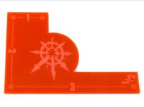 Opakowanie Miarka do gier bitewnych 3, 2, 1, 1/2 cala RC