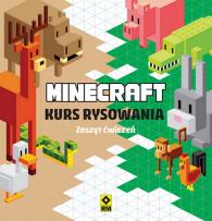 Okładka książki Minecraft Kurs rysowania Zeszyt ćwiczeń