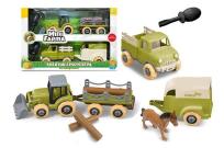 Opakowanie Mini farma traktor z przyczepą do skręcania