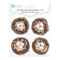 Opakowanie Mini gniazdka dekoracyjne 5,5 cm 4 szt.