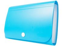 Opakowanie Mini organizer harmonijkowy PP zatrzask niebieski