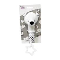 Opakowanie Miś czarno-biały z dźwiękiem 17cm