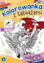 Okładka książki Mityczne stworzenia. Kolorowanka z tatuażami