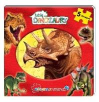 Okładka książki Moje Dinozaury. Książka z puzzlami
