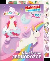 Okładka książki Moje Jednorożce. Naklejki na numerki cz. 2 Niesforne jednorożce