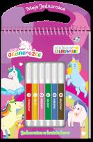 Okładka książki Moje jednorożce. Ulubione kolorowanki 2. Jednorożce w krainie barw