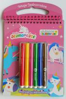 Okładka książki Moje jednorożce Ulubione kolorowanki cz. 1 Poznajemy jednorożce