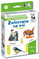 Okładka książki Montessori Karty obrazkowe Zwierzęta 1- lata