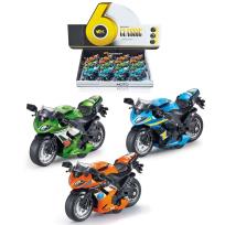 Opakowanie Motocykl metalowy pull-back MIX