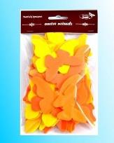 Opakowanie Motyle żółto-pomarańczowe 52szt