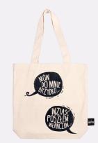 Opakowanie Mów do mnie brzydko  torba bawełniana