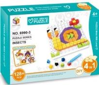 Opakowanie Mozaika 128 el. + 1 płytka - insekty