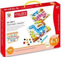 Opakowanie Mozaika 420 el. + 4 płytki - dinozaury