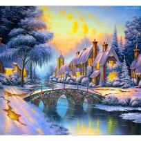 Opakowanie Mozaika diamentowa 5D - Zima 40x30cm