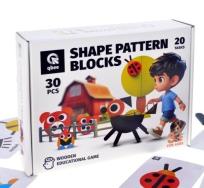 Opakowanie Mozaika drewniana kolorowa 30el