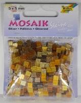 Opakowanie Mozaika kamyczki brokatowe 5x5mm brązowy