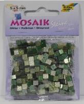 Opakowanie Mozaika kamyczki brokatowe 5x5mm zielony