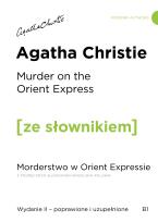 Okładka książki Murder on the Orient Express / Morderstwo w Orient Expressie z podręcznym słownikiem angielsko-polskim (wyd. 2 poprawione)