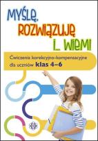 Okładka książki Myślę rozwiązuję i wiem. Ćwiczenia...klasa 4-6