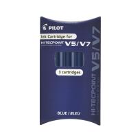 Opakowanie Naboje do V5/V7 niebieski 3szt PILOT