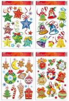 Opakowanie Naklejka BN brokat 20x30cm mix