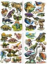 Opakowanie Naklejki 3D dinozaury MIX