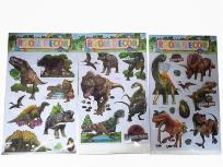 Opakowanie Naklejki 3D na ścianę - dinozaury