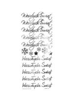 Opakowanie Naklejki ażurowe Wesołych Świąt srebrne 16szt