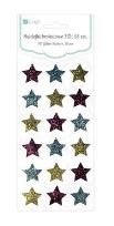 Opakowanie Naklejki brokatowe 3D Gwiazdki (18 sztuk)