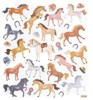 Opakowanie Naklejki brokatowe konie 29szt