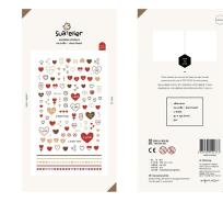 Opakowanie Naklejki Deco Serca