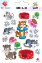 Opakowanie Naklejki dla dzieci Co robi kot