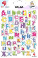 Opakowanie Naklejki dla dzieci Kolorowe literki