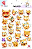 Opakowanie Naklejki dla dzieci Kotki emotki