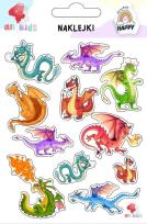 Opakowanie Naklejki dla dzieci Smoki