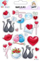 Opakowanie Naklejki dla dzieci Walentynki 2
