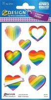 Opakowanie Naklejki do ozdabiania - Serca