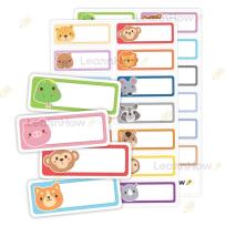 Opakowanie Naklejki do szatni na szafki zwierzaki 27szt