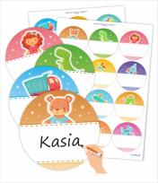 Opakowanie Naklejki do szatni - Zabawki 24szt