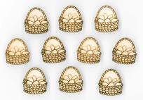 Opakowanie Naklejki drewniane koszyczki