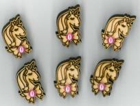 Opakowanie Naklejki drewniane LTA-004A3 2cm 6szt