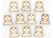 Opakowanie Naklejki drewniane LTC-004A1 2cm 10szt