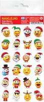 Opakowanie Naklejki. Emotikony. Mikołaje
