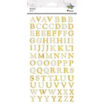 Opakowanie Naklejki foliowe alfabet złoty 85szt.