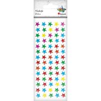 Opakowanie Naklejki foliowe gwiazdki 10x10 70szt.